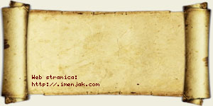 Jelena Kalinić vizit kartica